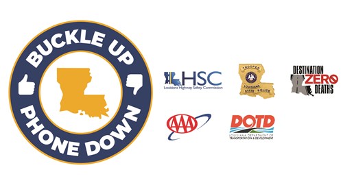 Buckle Up Phone Down Partnership Logo